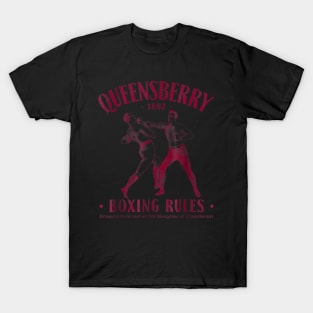 Distressed Vintage Boxing T-Shirt - Queensbury Boxing Rules T-Shirt